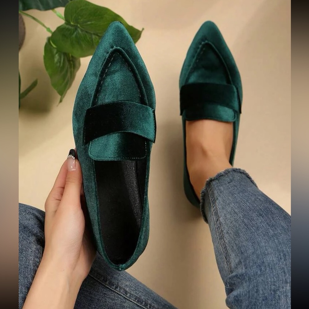 Luxe vegan suede loafers flats